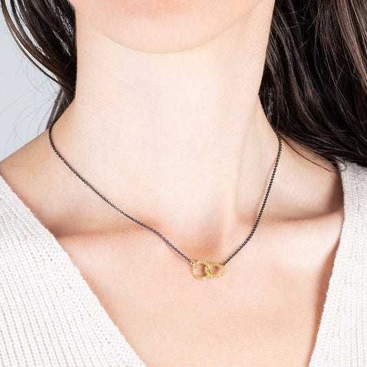Stardust Interlocking Circles Necklace
