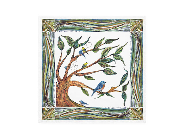 Pair of Bird in Tree Napkins