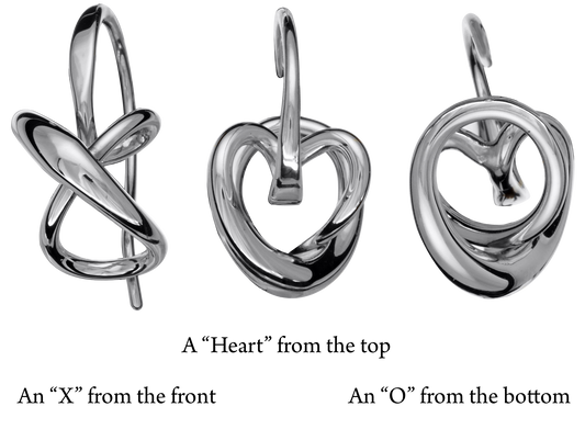 Secret Heart Sterling Silver Earring, Small