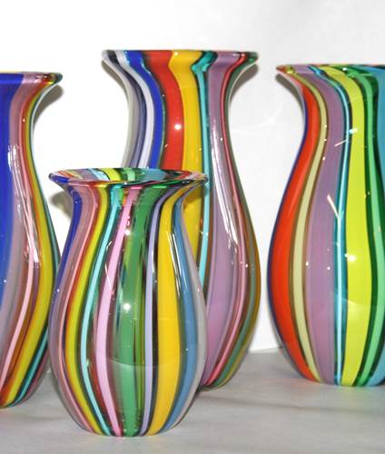 Small Multi Color Gourd Vase