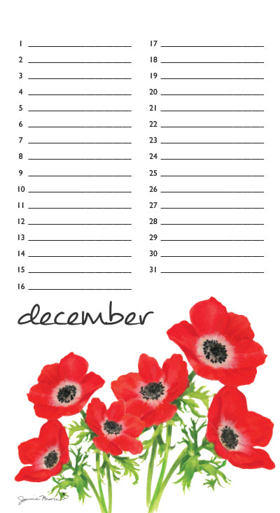 Flowers Events Calendar