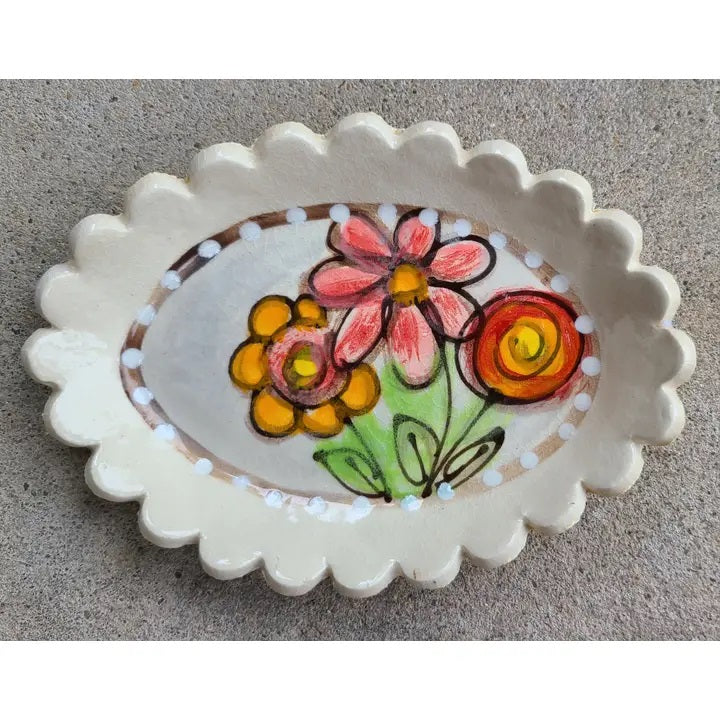 Soap Dish With Flowers