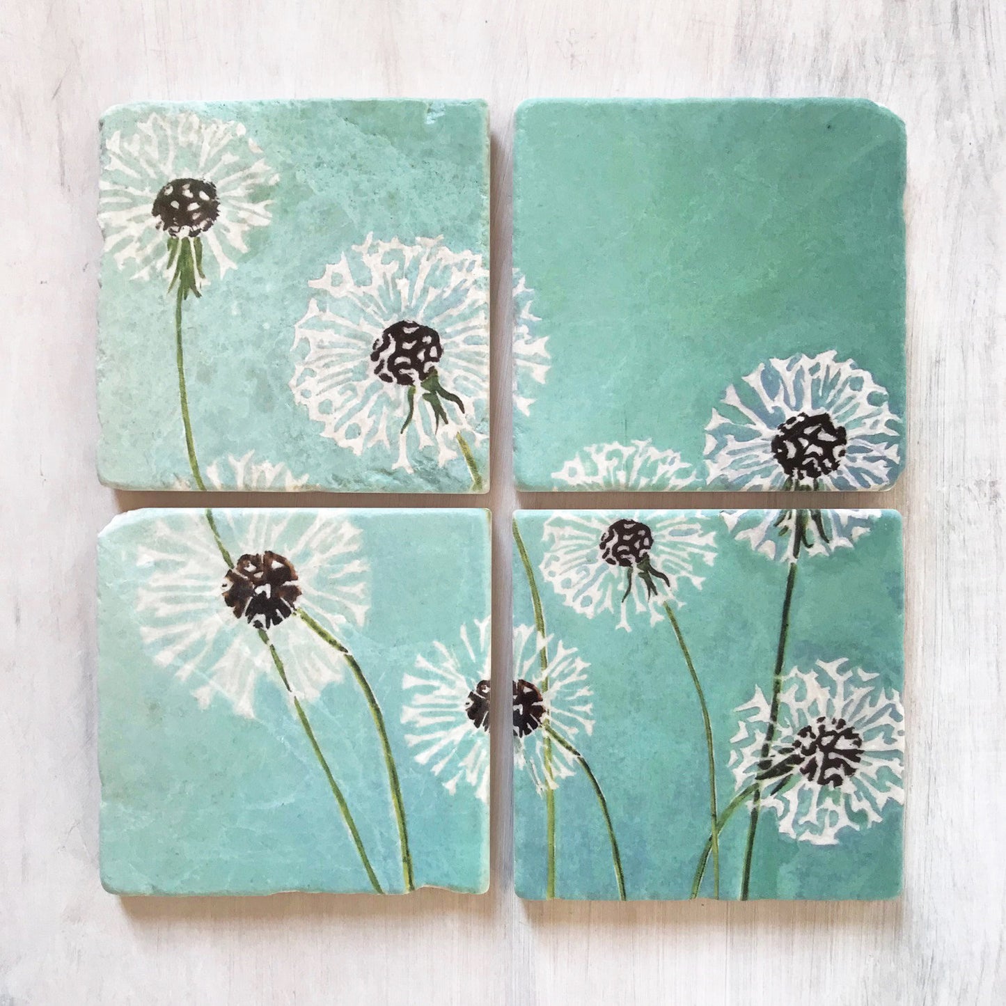 Coaster Set 4, Dandelion