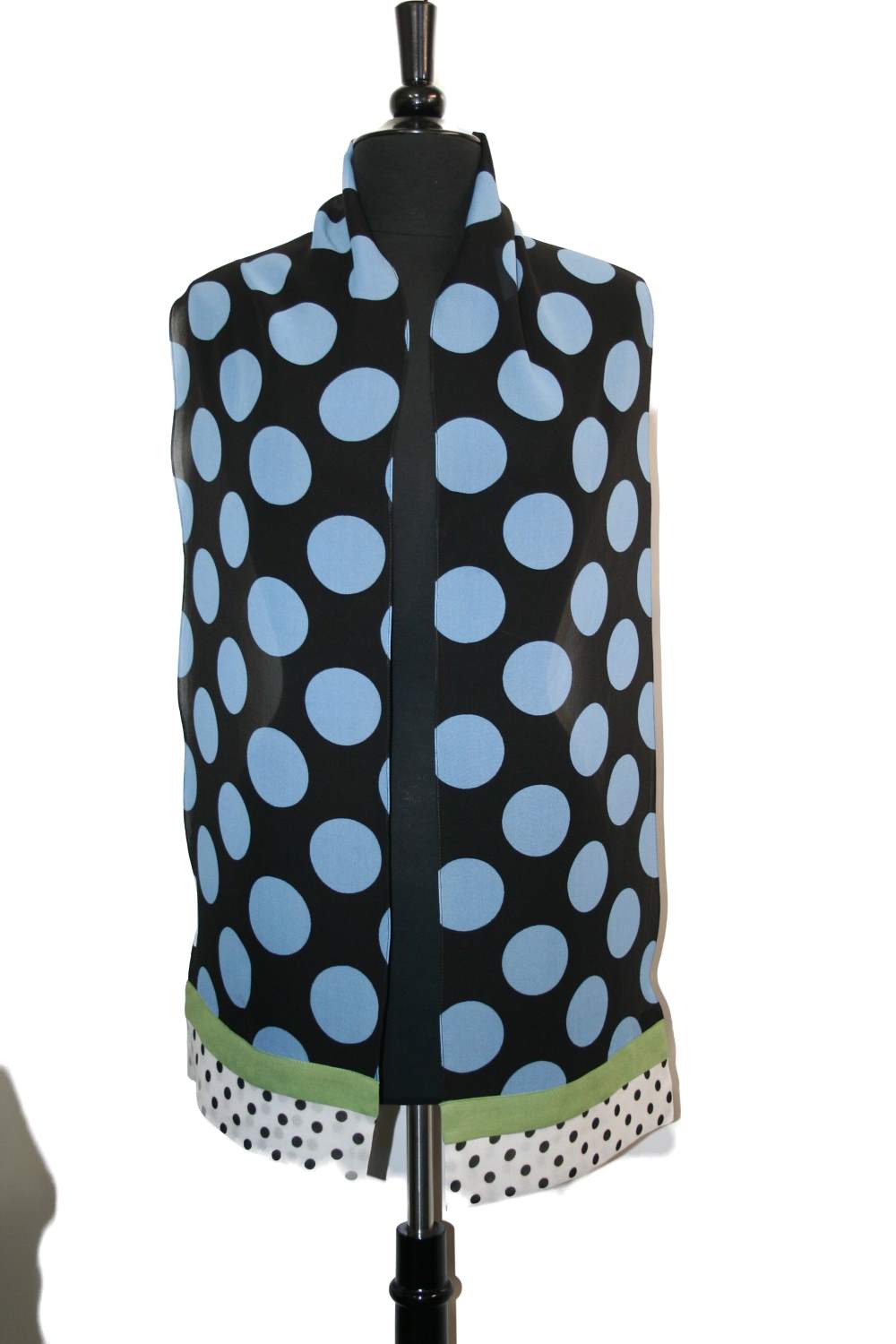 Dot Venice Scarf Blue White
