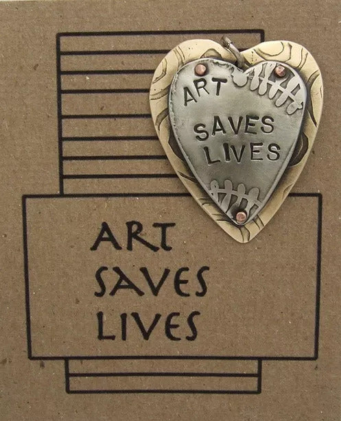 Art Saves Lives Pin