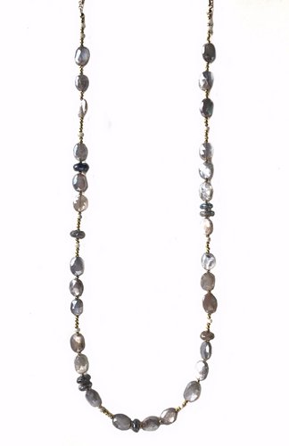 Neck, GF Gry MNSTN Labra Silverite Pyrit