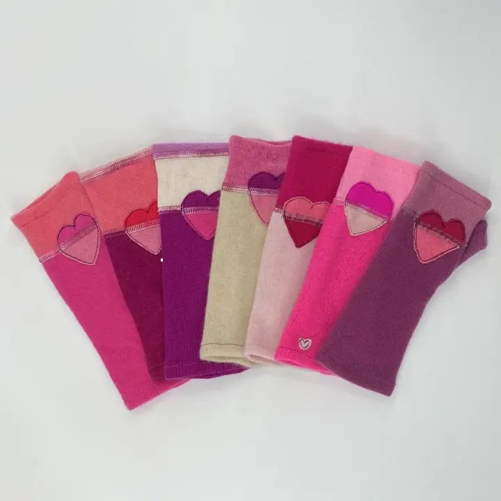 Fingerless Gloves With Heart