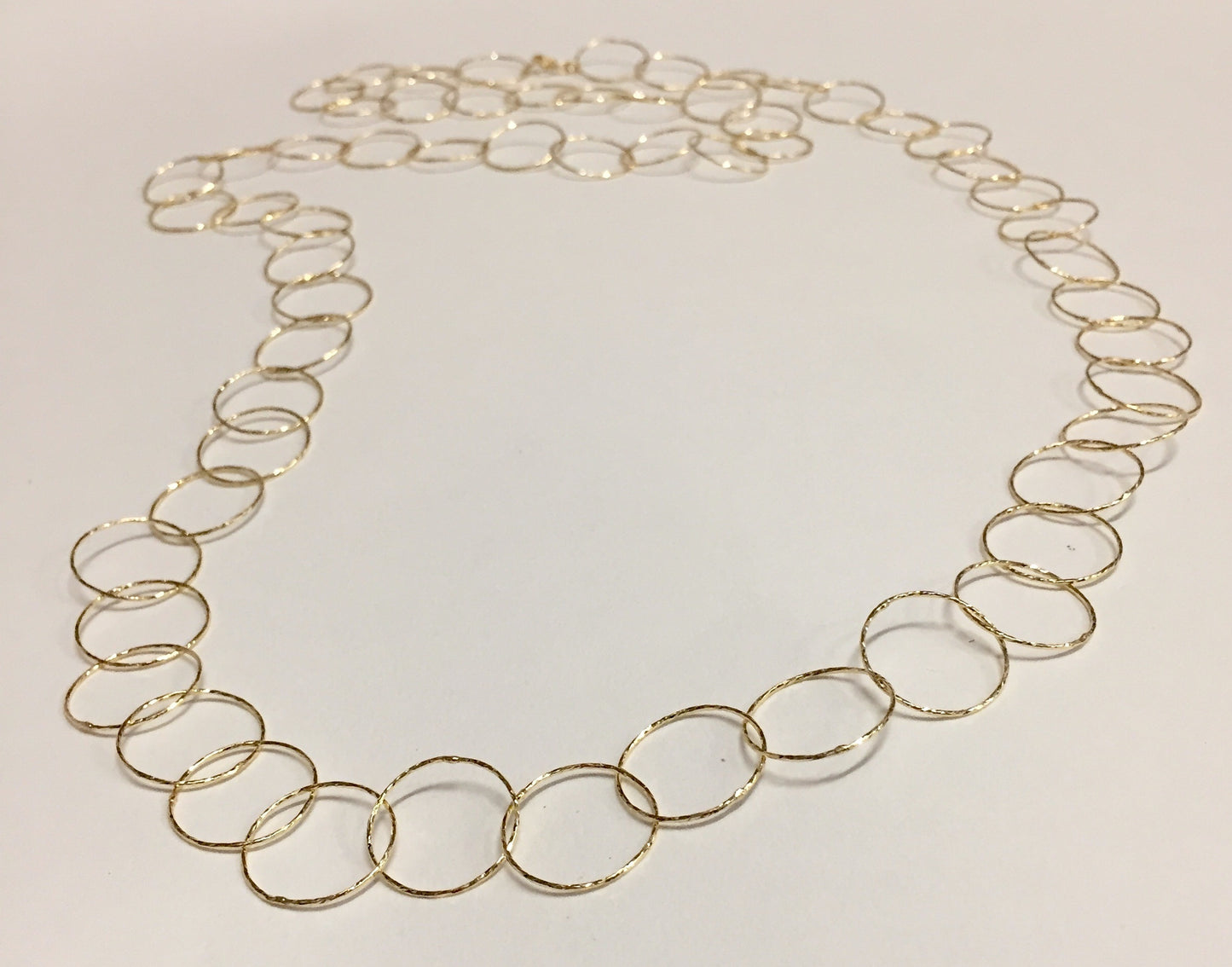 Necklace Circle Diamond Cut