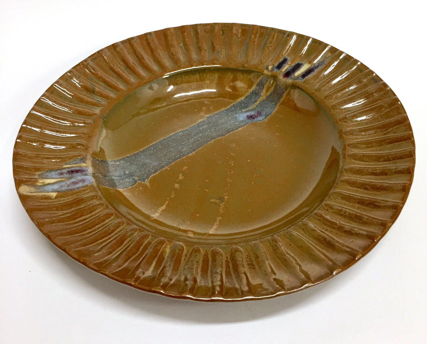 Textured Soup/Salad Bowl Antique Iron Glaze