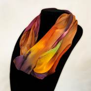 Purple Fall Silk Scarf