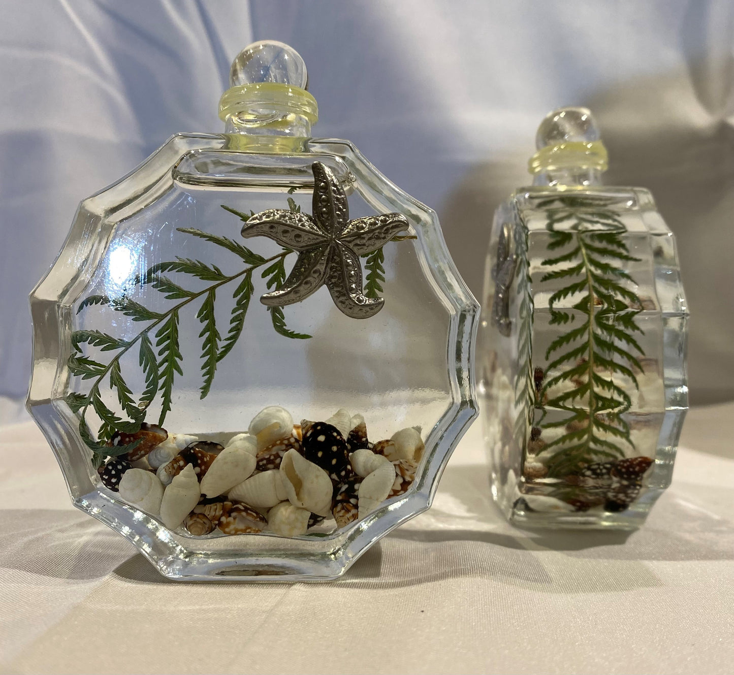 Sunburst Glass Seashell Oil Candle