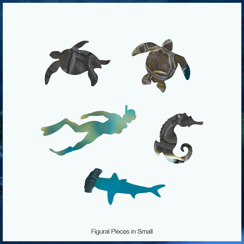 Mosaic Sea Turtle Small Puzzle