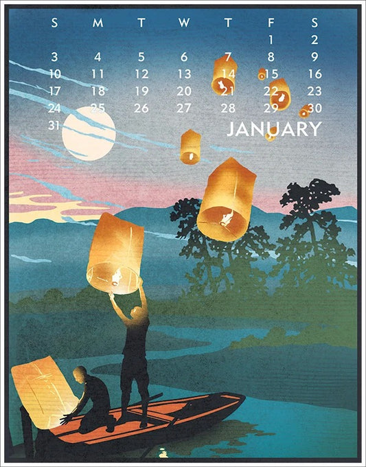 2027 Linnea Desktop Calendar
