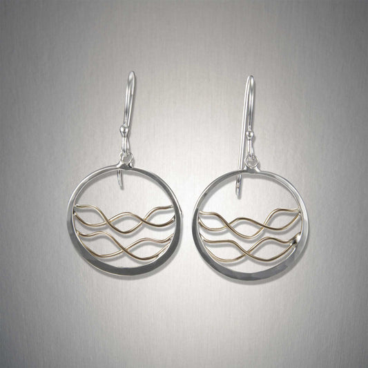 Earth's Tides - Mixed Metal Earrings