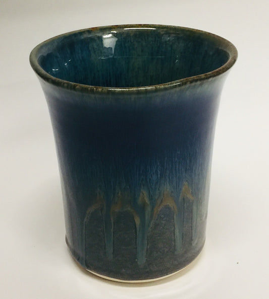 Utensil Holder Amber Blue