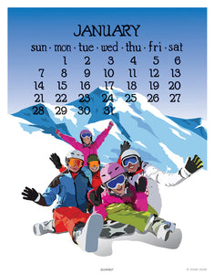 2024 Abacus Calendar 5 X 7 Flip