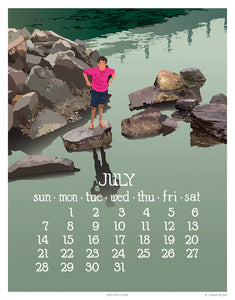 2024 Abacus Calendar 5 X 7 Flip