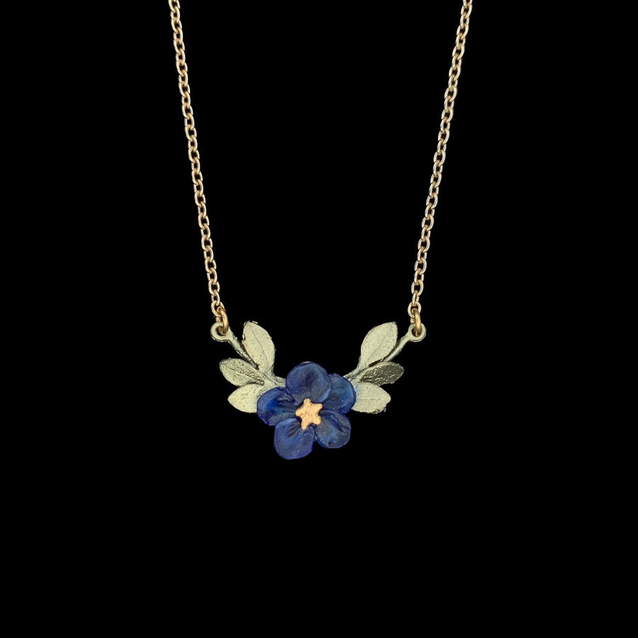 Blue Violet Pendant Single Flower