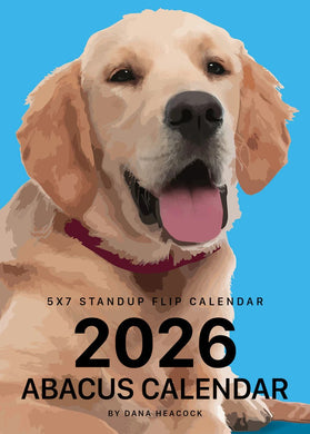 2026 Abacus Calendar 5 X 7 Flip
