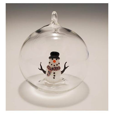Snowman With Hat Ornament