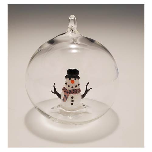 Snowman With Hat Ornament
