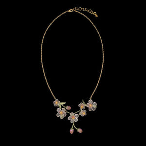 Peach Blossom 16"Statement Necklace