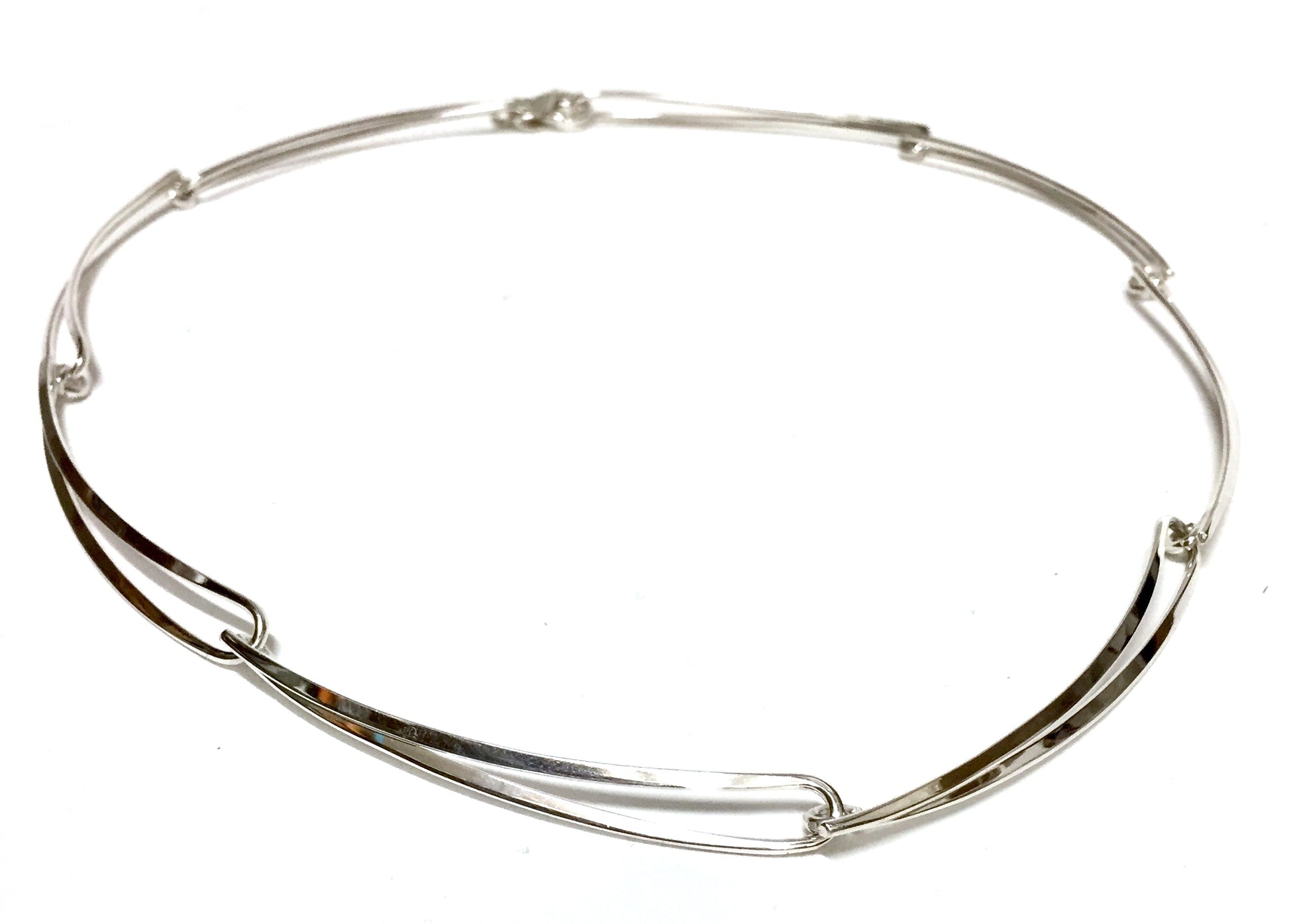 Hand-forged, Elongated-link Necklace
