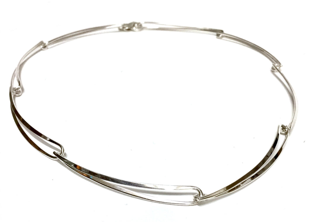 Hand-forged, Elongated-link Necklace