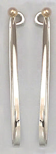 Ear, SS Long Narrow Hoop 4MMBALL