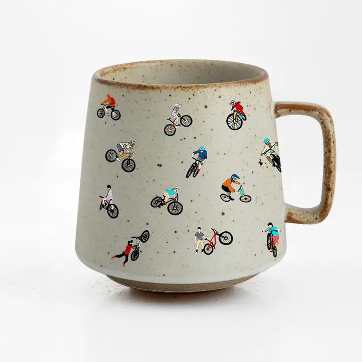 Mountain Biker Trails Stonewear Mug
