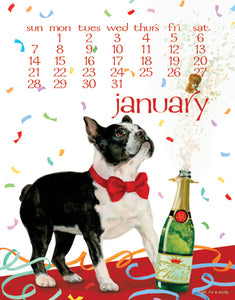 2024 Dog Days Spiral 5X7 Inch Calendar