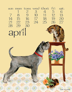 2024 Dog Days Spiral 5X7 Inch Calendar