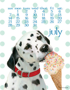 2024 Dog Days Spiral 5X7 Inch Calendar