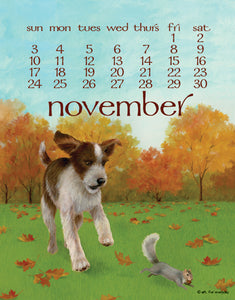 2024 Dog Days Poster Calendar 11 X 14