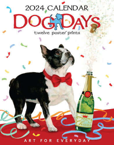 2024 Dog Days Poster Calendar 11 X 14