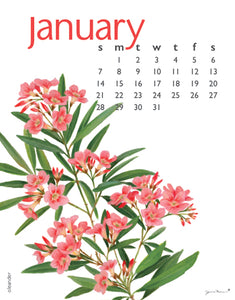 2024 Flowers Calendar 11X14