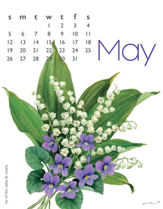 2024 Flowers Calendar 11X14