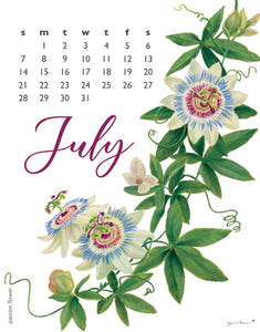 2024 Flowers Calendar 11X14