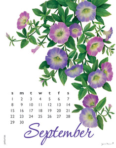 2024 Flowers Calendar 11X14