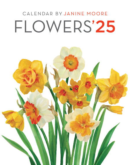 2025 Flowers Calendar 5 X 7