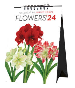 2024 Flower Spiral Desk 5X7 Inch Calendar