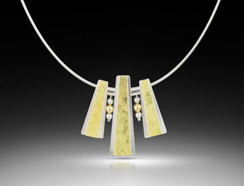 Argentium Silver and 18K Bimetal Necklace