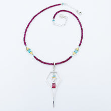 Load image into Gallery viewer, Rhodolite and Apatite Necklace