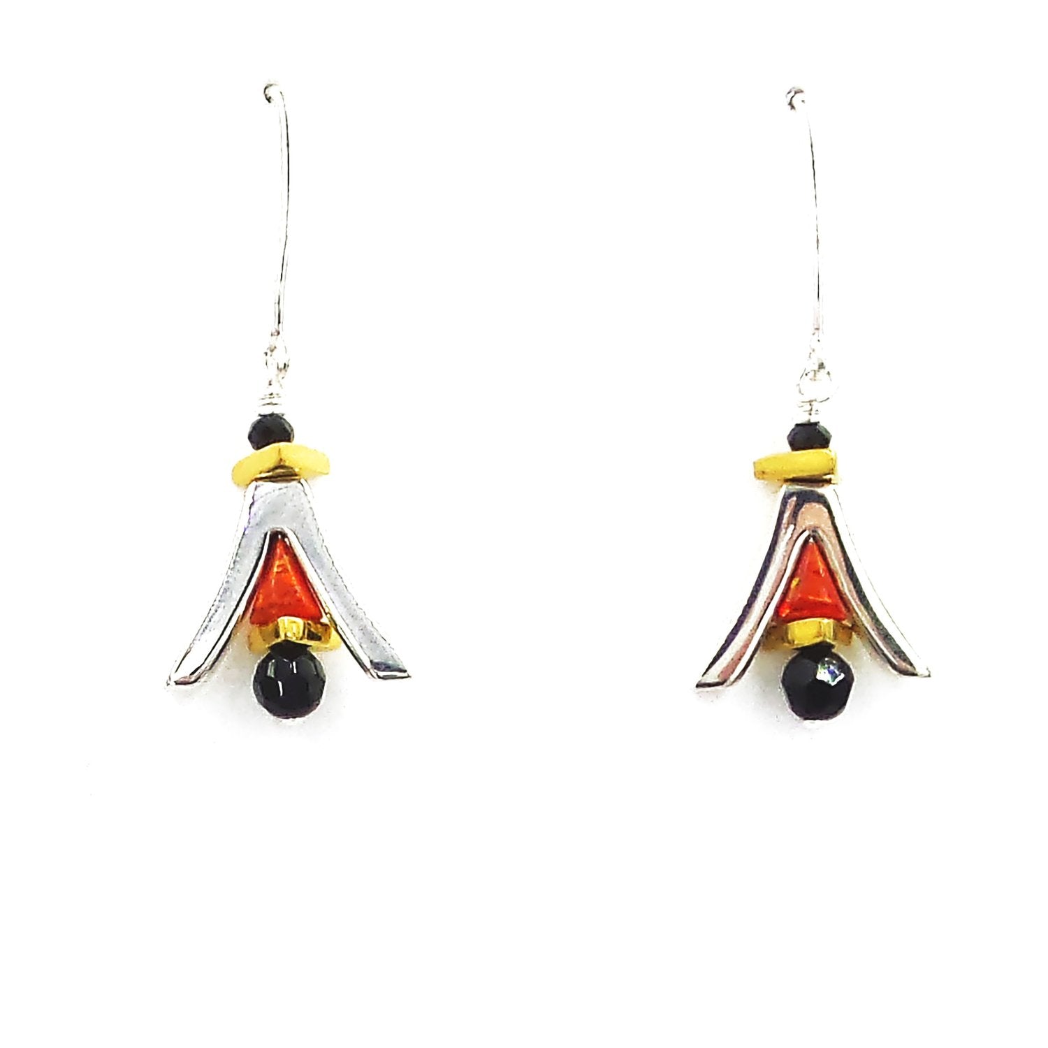 Red Opal Earrings
