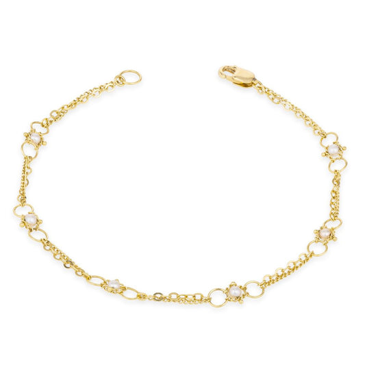 Fresh Water Pearl Whisper Chain in 18K Gold
