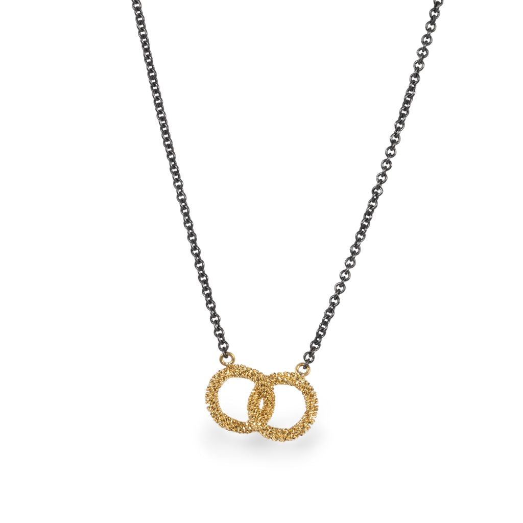 Stardust Interlocking Circles Necklace
