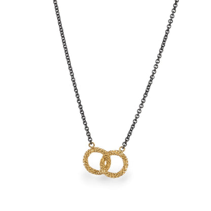 Stardust Interlocking Circles Necklace