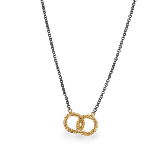 Stardust Interlocking Circles Necklace