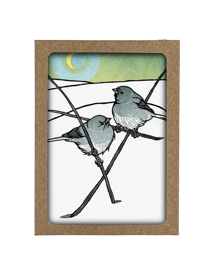 Moon Juncos Boxed Cards