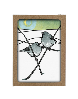 Moon Juncos Boxed Cards